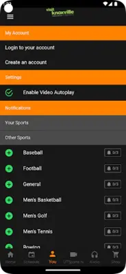 Tennessee Athletics android App screenshot 0